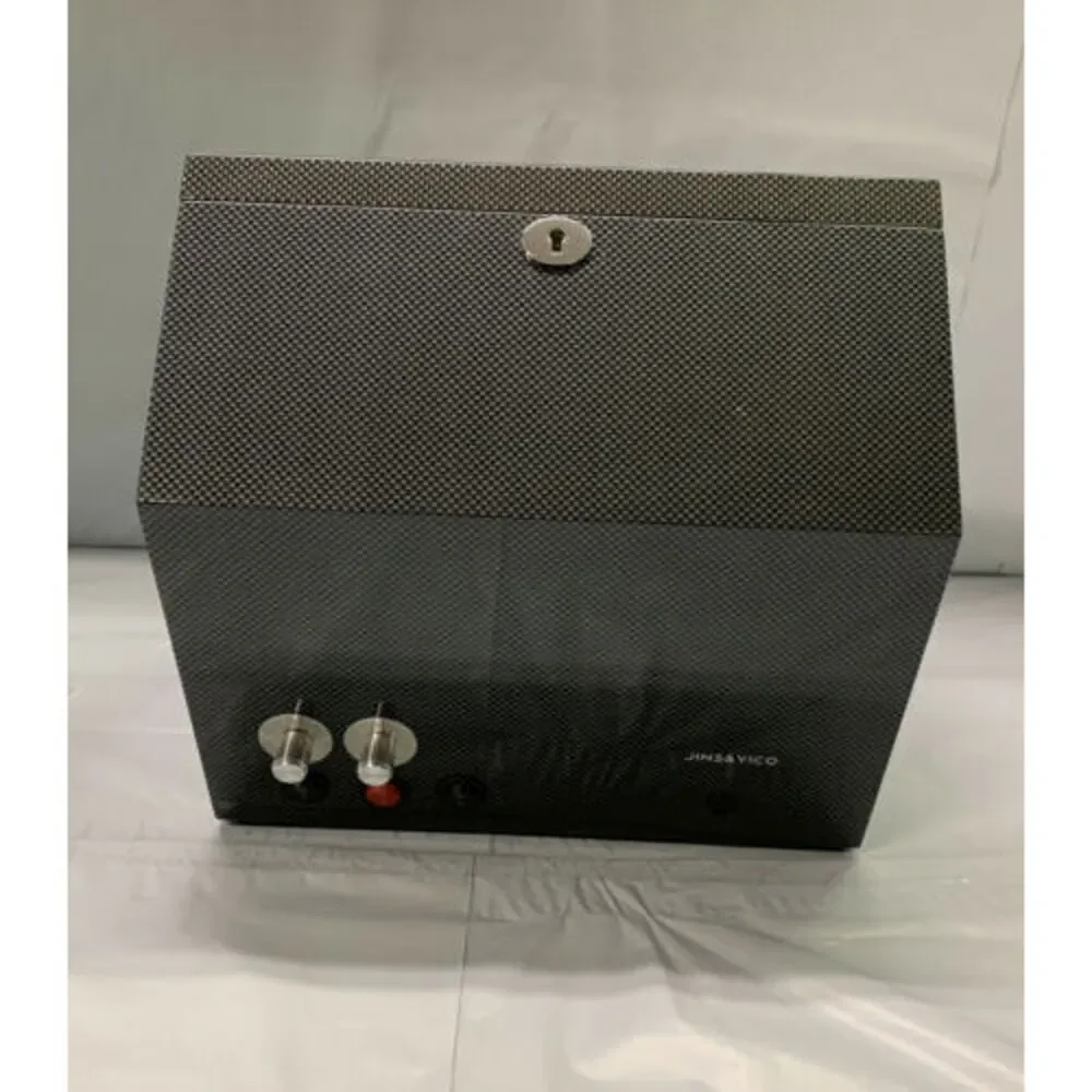 JINS&VICO 15GJ-15005 Black Carbon Fiber Exterior 8 Slot Watch Winder HJ25